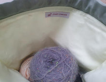 Load image into Gallery viewer, Draw String Project Bag Large - Sage Butterflies