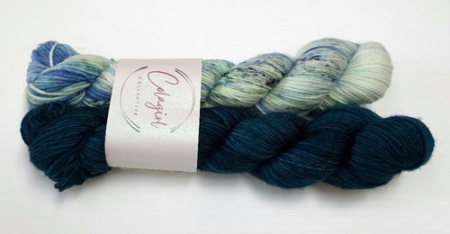 Pas De Deux 2x50g Swagman 4ply/Fingering 'Aldinga Drop Off & Under the Sea'