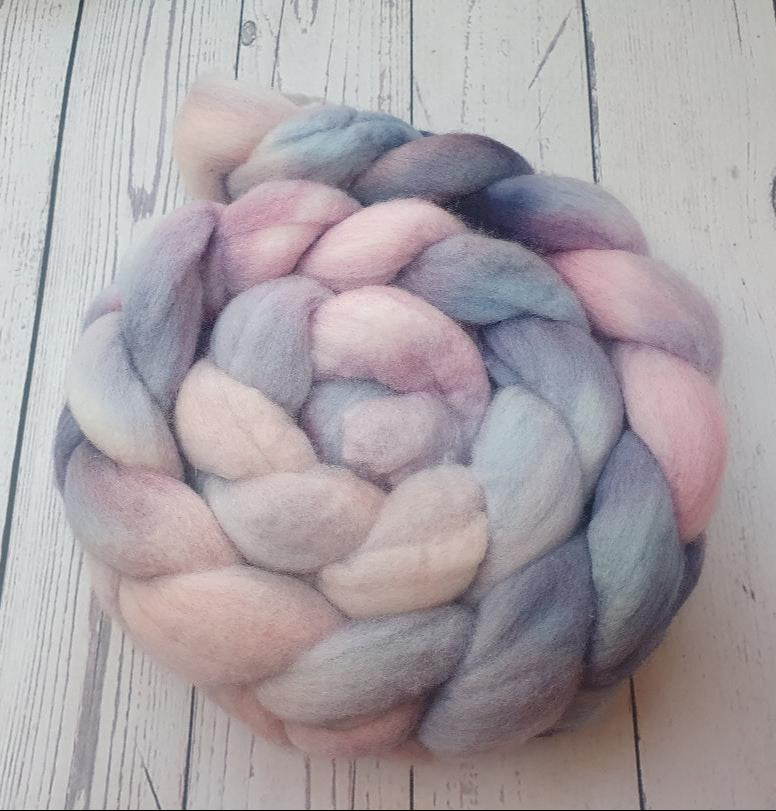 Hand Painted Roving Merino-Ophelia
