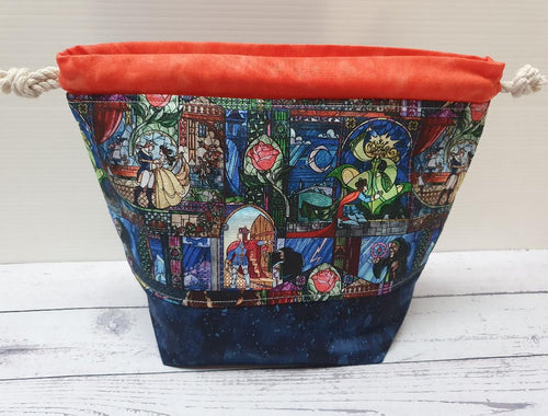 Draw String Project Bag Medium - Belle the Beauty