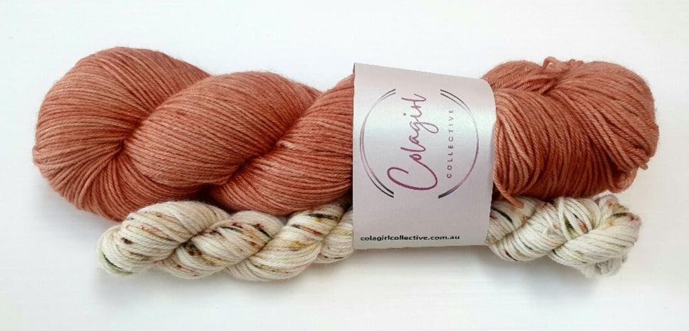 Sock Set Swagman 4ply/Fingering 'Warm Peach & Durum'