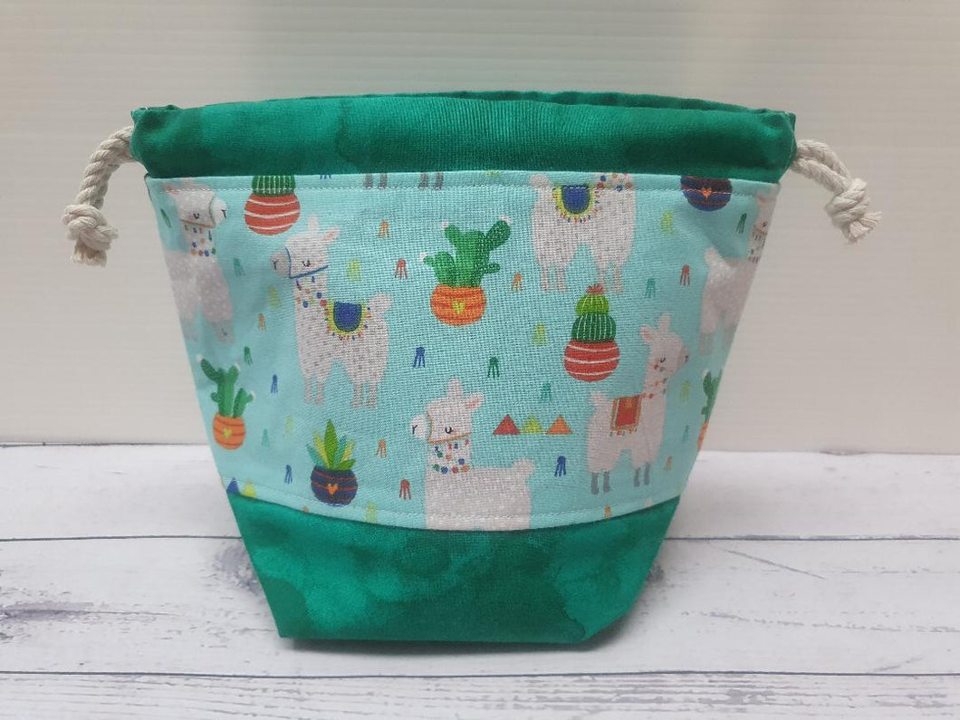 Draw String Project Bag Small - Drama Llama