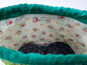 Draw String Project Bag Medium - Avocados