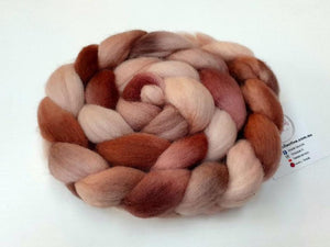 Hand Painted Roving Merino/Corriedale-Evelyn