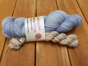 Sock Set Swagman 4ply/Fingering 'Bluebells & Outback Lagoon'