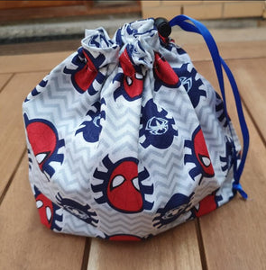 Project Bag Small Draw String 'Spiderman'