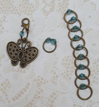 Load image into Gallery viewer, Stitch Marker Set Bronze Butterfly