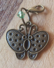 Load image into Gallery viewer, Stitch Marker Set Bronze Butterfly